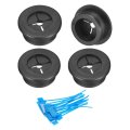 4pcs Cable Cord Grommet 1 25mm Rubber Desk Grommets Wire Pass Through Hole Cover With Marked Ties For Home Office Protection 