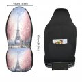 Yettasbin Paris Eiffel Tower Front Car Seat Cover Non-slip Stain Water Resistant Breathable Protector Universal Fits Suv Auto