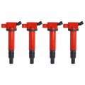 Ena Set Of 4 Red Ignition Coil For Toyota 4runner Hiace Hilux Tacoma 2 7l Replacement Uf495 