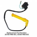 Labwork Ignition Coil And Spark Plug Cap Replacement For Honda Rincon 650 Trx650 2003 2004 2005 Atv 30500-hn8-003