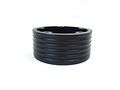 1 5 Black Billet Riser Hub For 5-hole Steering Wheel And 3 Bolt Adapter 