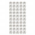 Uxcell 50 Pcs Furniture Cam Lock Nut Connectors Fittings 13x11mm For Cabinet Drawer Wardrobe Panel Connecting