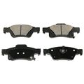 Bp1498c Ceramic Rear Brake Pad For Trucks And Suvs Precision Cut Backing Plates Shimmed Slotted Maximum Stopping Power 
