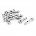 A M8x60mm Stainless Steel Sleeve Expansion Anchor Bolts Screws 10 Pcs 
