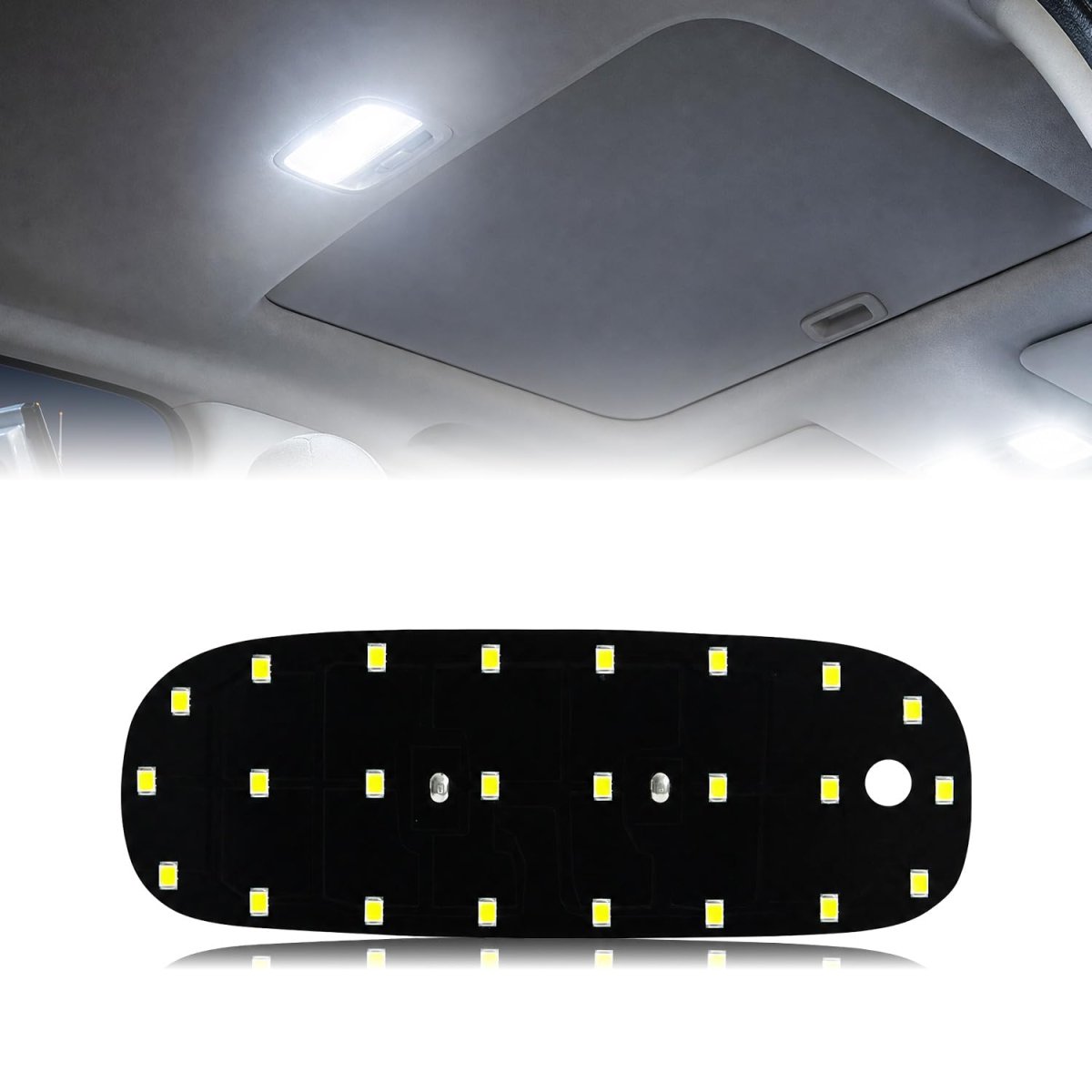 Hercoo Led Interior Dome Light Panel Roof Map Lighting Upgraded Accessory For Dodge Ram 1500 2500 3500 Dakota Durango Commander