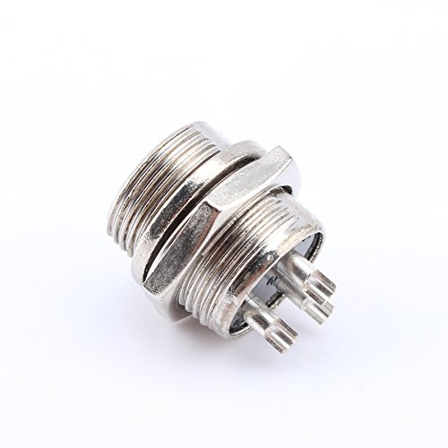 M16 16mm 5 Pin screw type Electrical Plug socket Connector 