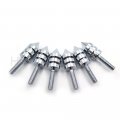 Httmt Mt218-005- Chrome Spike Windscreen Bolts Screws Compatible With Kawasak Zx-10r Zx-6r Zx-14rr Zzr 1400 Zx7r
