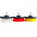 Duoshida 5in 3 Piece Soft Medium And Stiff Power Scrubbing Brush Drill Attachment For Cleaning Showers Tubs Bathrooms Tile 