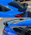 Painted Gloss Black Hpd Style Trunk Lid Spoiler Wing Compatible With 2022 2023 Honda Civic 5 Door Hatchback Model