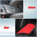 Xiter Car Armrest Cover Saver 1 Pc Center Console Leather Pad Fit For Dodge Challenger 2015-2023 Central Box Protector Interior