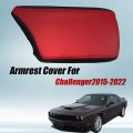 Xiter Car Armrest Cover Saver 1 Pc Center Console Leather Pad Fit For Dodge Challenger 2015-2023 Central Box Protector Interior