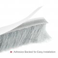 Uxcell Weather Stripping Brush 10ft L X 35 W 0 9 H Self-adhesive Seal Weatherstrip Sweep Gray For Door Window