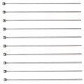 Hegebeck Round Tip Straight Ejector Pin 150mm Total Length Steel Punch 6mm Head Dia 4mm Flat Thickness 2mm Shank 65mn Sliver