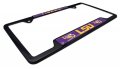 Black Metal License Plate Frame Second Generation Mascot Version Lsu Official Ncaa Licensed Product For Car Or Truck 