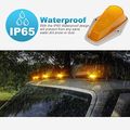 Partsam 5pcs Top Clearance Cab Marker Roof Running Light Amber Cover Lens 15442 5050 T10 194 Led Bulbs For 1973 1997 Ford F150