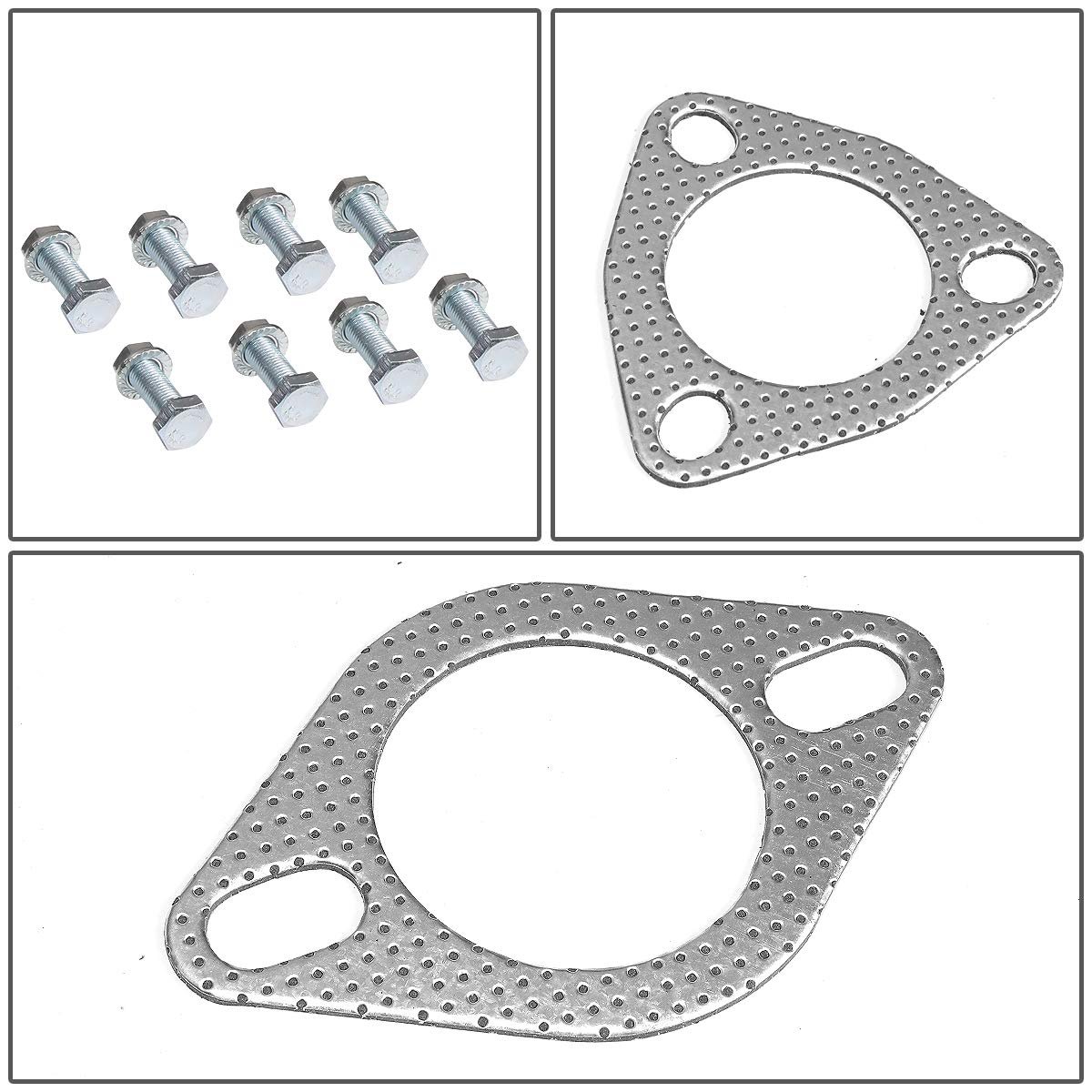 Auto Dynasty Aluminum Exhaust Manifold Header Gasket Set For 93-97 Ford Probe Mazda Mx-6 2 5l V6