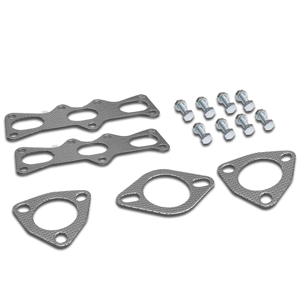 Auto Dynasty Aluminum Exhaust Manifold Header Gasket Set For 93-97 Ford Probe Mazda Mx-6 2 5l V6
