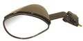 Left Side View Black Cat Eye Mirror For Motorcycle 20-43062 Glass Windshield Mount 