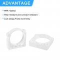 Uxcell 12pcs Ppr Water Pipe Clamps Plastic U Shaped Clips With Fixing Clip Fit For 50mm 1 97 Od Pipes And Tubing Hoses Support
