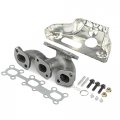 A-premium Rear Side Exhaust Manifold With Gasket Compatible Nissan Altima 2003-2006 Murano 2003-2007 Maxima 2004-2008 Quest