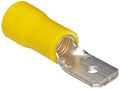 100 Yellow Vinyl Insulated Male Disconnects 12-10 Awg 0 250 Nema Tab By A Plus Parts House 