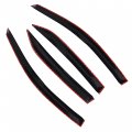 Labwork Black 4 Pieces Window Visors Shade Sun Rain Wind Guards Cover Replacement For Toyota Corolla 2009-2013