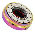 Universal Jdm Slim Quick Release Racing Steering Wheel Adapter Hub Kit Neo Chrome 