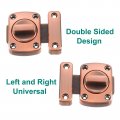 Uxcell Rotate Bolt Latch Zinc Alloy Security Door Lock Gate Latches For Cabinet Furniture Bathroom Window 2 6x2 Red Bronze 1pcs