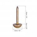 Uxcell Upholstery Tacks 20pcs 1 2 Inch Brass Furniture Nails Decorative Thumb Tack Push Pins For Diy Bronze