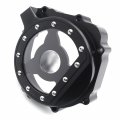Httmt- Black Cnc See Through Clear Engine Stator Cover Compatible With Suzuk 01-03 Gsxr 600 750 01-02 1000 P N Mt313-009a-bk