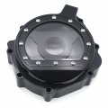 Httmt- Black Cnc See Through Clear Engine Stator Cover Compatible With Suzuk 01-03 Gsxr 600 750 01-02 1000 P N Mt313-009a-bk