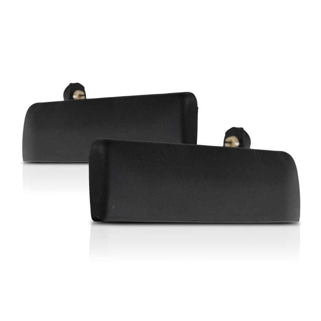 Exterior Door Handle Pair For Nissan Pathfinder 1996 2004 Front Driver And Passenger Side Textured Black With Key Hole