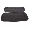 Ecotric Black Seat Cover Replacement Set Compatible With 2002-2008 Polaris Ranger 500 570 700 800 900 2009 Crew Utv 6x6 4x4 4x2