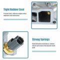 X Autohaux Engine Coolant Thermostat Housing Assembly For Volvo S60 2003-2005 34794 15349 Plastic Metal Silver Tone