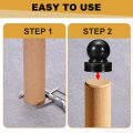 Metal Ball Post Cap 1 3 X Inch Round Fence With Top Decorative Iron Pipe Caps For Square Posts Handrail Guardrail Deck Railing