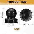 Metal Ball Post Cap 1 3 X Inch Round Fence With Top Decorative Iron Pipe Caps For Square Posts Handrail Guardrail Deck Railing