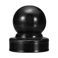 Metal Ball Post Cap 1 3 X Inch Round Fence With Top Decorative Iron Pipe Caps For Square Posts Handrail Guardrail Deck Railing 
