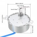 Uxcell Synchronous Motor Ac 100-127v 10-12rmp 50-60hz 4w Double Flat Shaft Cw Ccw