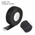Uxcell Adhesive Cloth Fabric Tape Looms Single-side 30mm X 15m Black