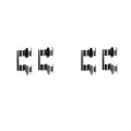 Rear Disc Brake Pads For Pontiac Grand Prix 2004 2005 2006 2007 2008 Metallic Friction Composition 0 55 In Thickness