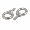 Uxcell Lifting Eye Bolt M4 X 11mm Male Thread 304 Stainless Steel For Hanging Pack Of 5