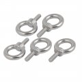 Uxcell Lifting Eye Bolt M4 X 11mm Male Thread 304 Stainless Steel For Hanging Pack Of 5