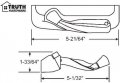 Folding Handle And Operator Cover For Truth Encore Series Window Operators Left Hand Bronze Metal