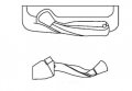 Folding Handle And Operator Cover For Truth Encore Series Window Operators Left Hand Bronze Metal 