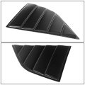 Pair Glossy Black Side Quarter Windshield Window Scoop Louvers Sun Shade Compatible With Dodge Challenger 08-19