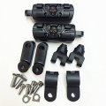 Wing Skull Zombie Shape Front 1 5 2 Highway Radical Stiletto 4475 Foot Pegs Clamps For Honda Goldwing Gl Black Body Rubber By