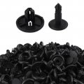 Autokay 100pcs 7mm Fender Push Clips Retainer Plastic Rivet Fastener For Toyota Pontiac