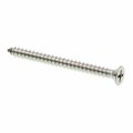 Sheet Metal Screws Self Tapping Flat Head Phillips Drive 8 X 2 In Stainless Steel 25 Pack 