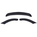 3pcs Matte Black Front Bumper Lip For 2013-2014d For Mustang 
