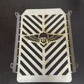 Skull Wing Radiator Grille Cover Guard Protector For Kawasaki Vulcan Vn 1500 Stainlesssteel